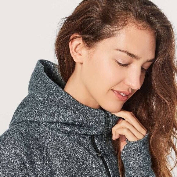Lululemon  Scuba Hoodie *Light Cotton Fleece Luminesce Splatter White Black | 4 - Picture 10 of 11
